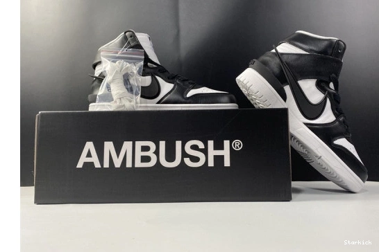 Black Nike Ambush White CU7544-001 High Dunk 0826